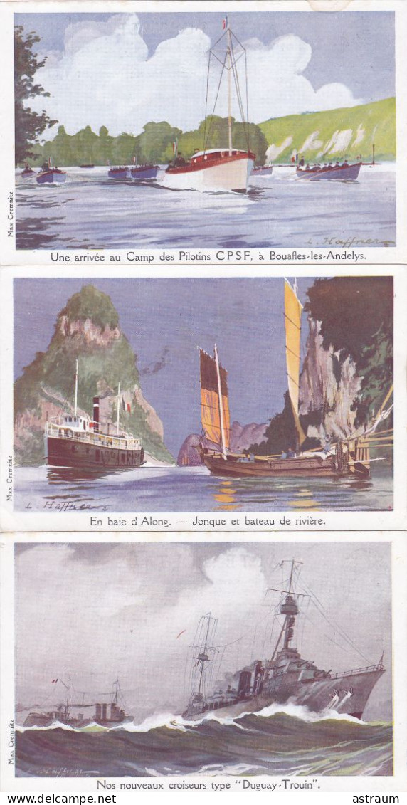 Lot De 6 Cpa  - Illustrateur Haffner / Cremnitz - Les Bateaux - Haffner