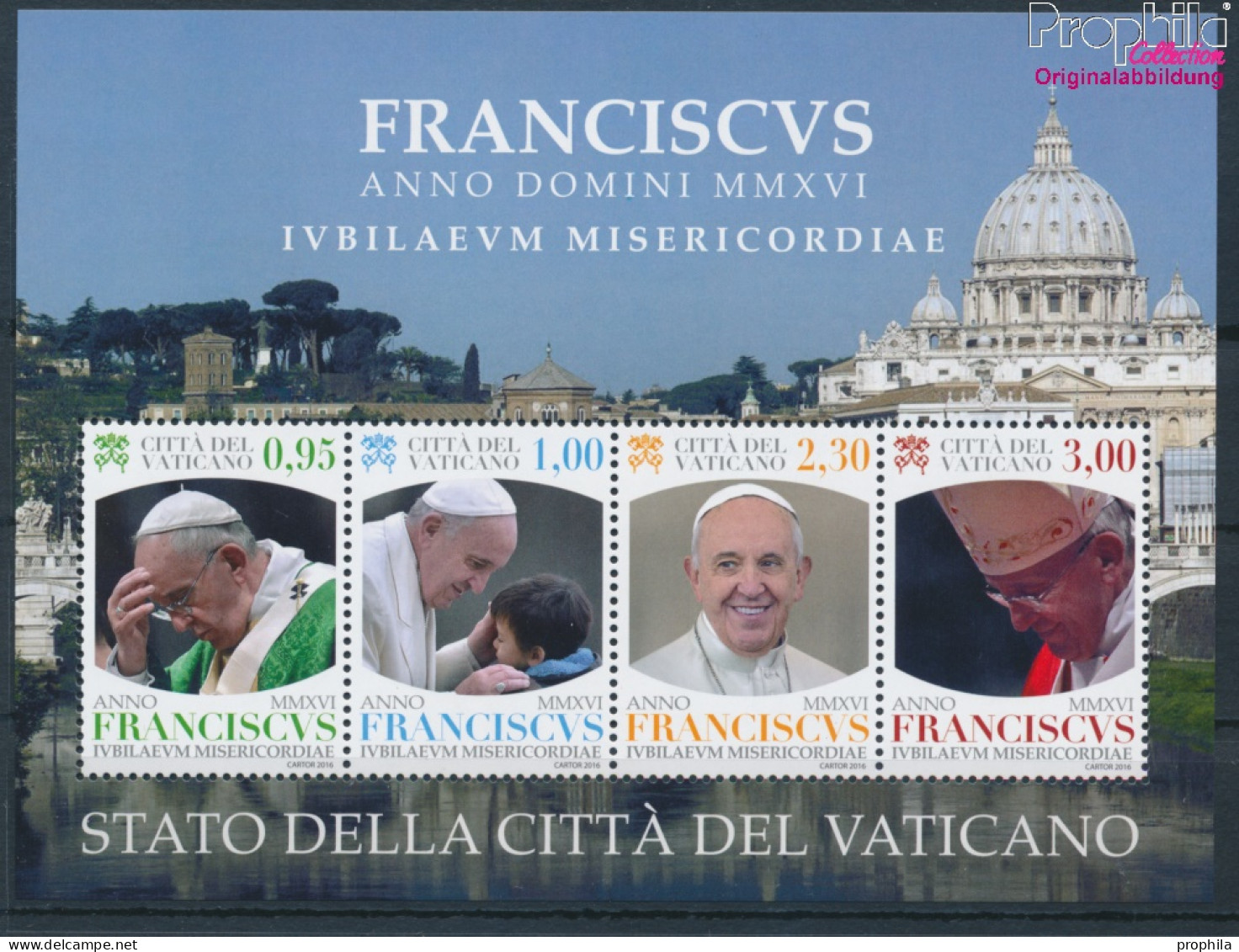 Vatikanstadt Block50 (kompl.Ausg.) Postfrisch 2016 Papst Franziskus (10326155 - Unused Stamps