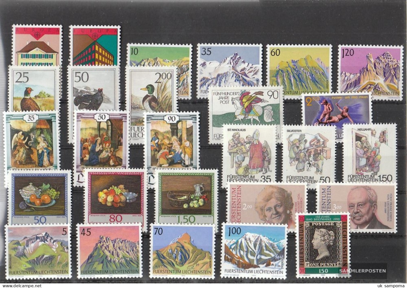 Liechtenstein 1990 Unmounted Mint / Never Hinged Complete Volume In Clean Conservation - Années Complètes