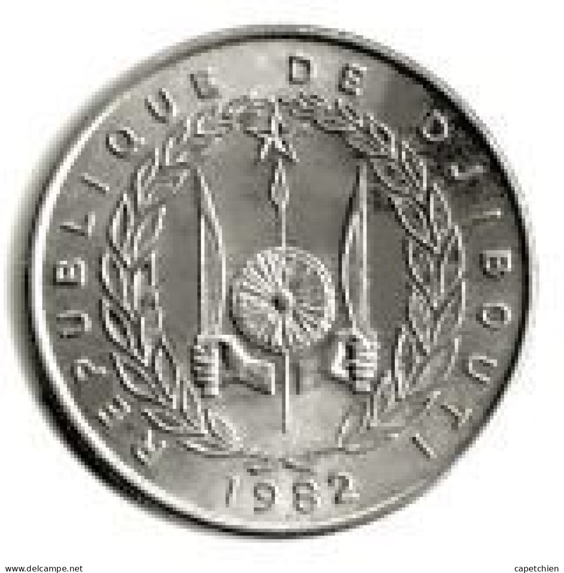 REPUBLIQUE DE DJIBOUTI   / 50 FRANCS / 1982 / 6.92 G / 25 Mm / Légère Bavure De Métal Sur Le Recto - Gibuti (Territorio Degli Afar E Degli Issa)