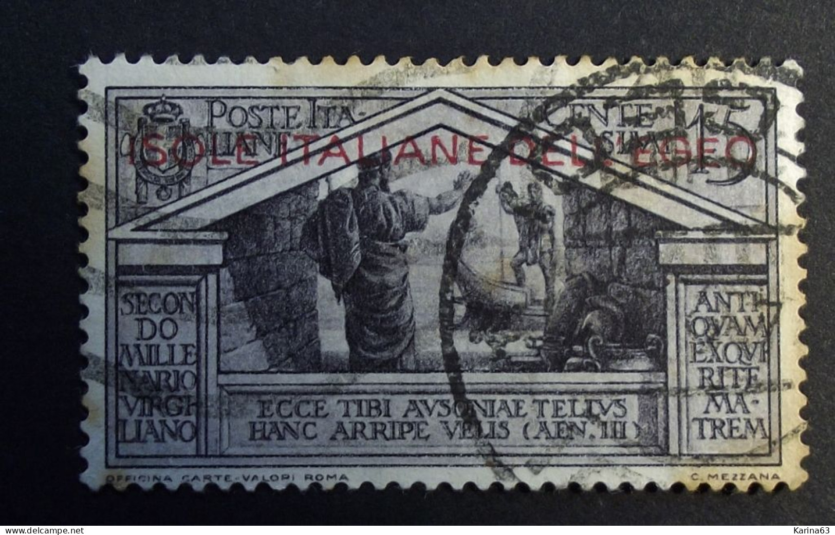 Italia - Italy - Italie - 1912 -  Greece Aegean Islands Egeo 15 C - Obl. - Egée