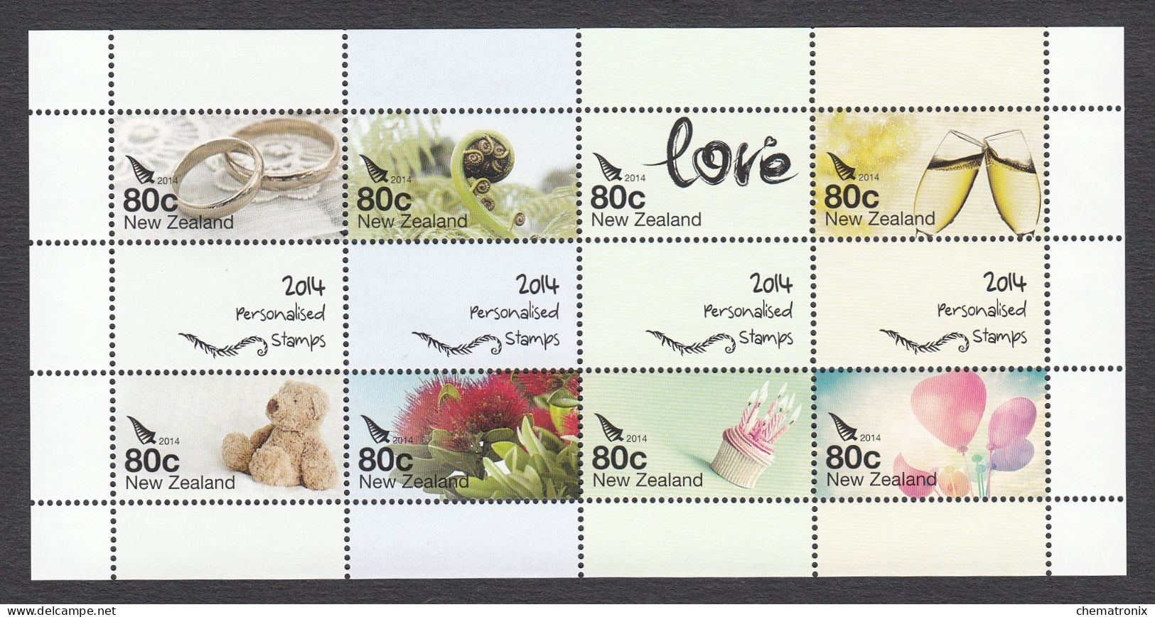 New Zealand 2014 - Personalised Stamps - MNH ** - Neufs