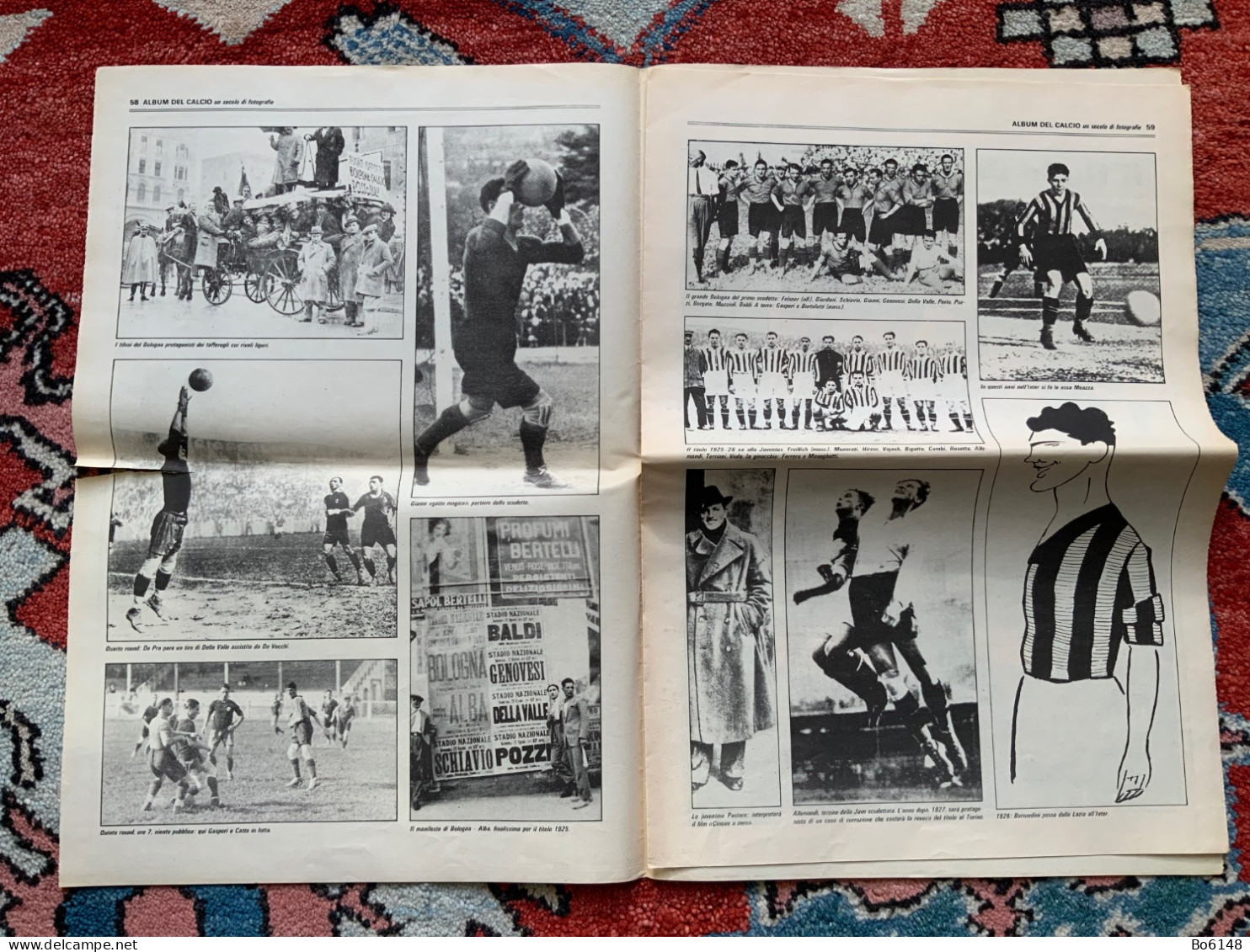 STADIO Inserto Anni '60 ALBUM CALCIO N.8 : Bologna Nuovo Astro - Sports