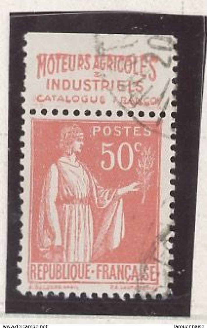 BANDE PUB -N°283  PAIX TYPE II -50c ROUGE -Obl - PUB -CONORD (MAURY 205) - Gebruikt