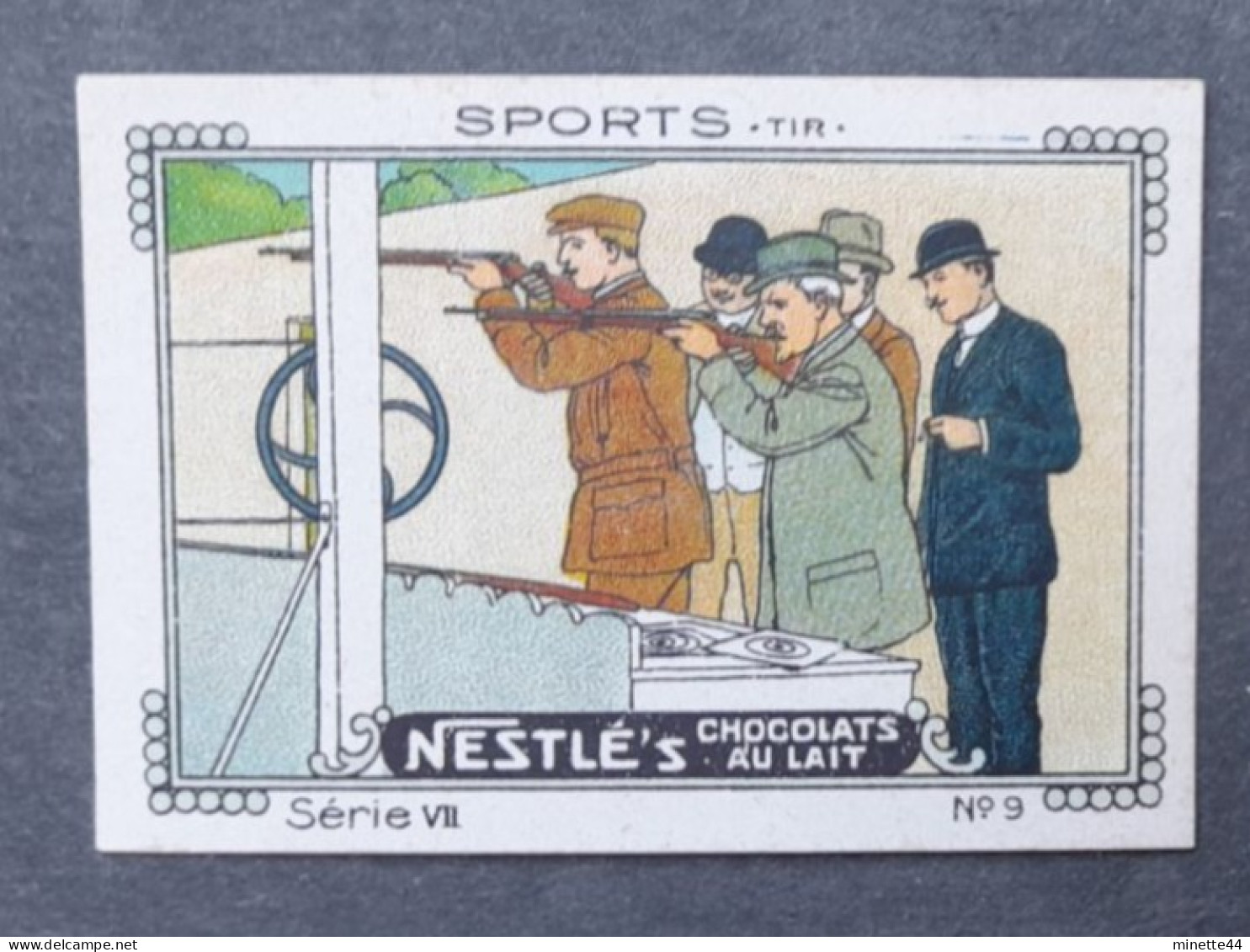 SUISSE NESTLE  1900'  TIR SHOT JEUX GAMES Imperf Nd - Waffenschiessen