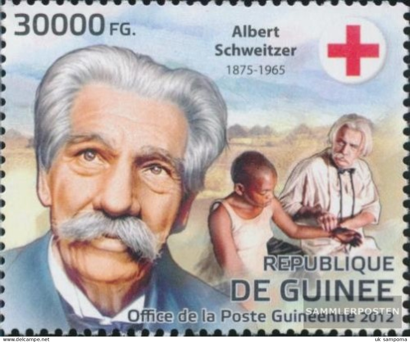 Guinea 9267 (complete. Issue) Unmounted Mint / Never Hinged 2012 Albert Schweitzer / Red Cross - Guinée (1958-...)