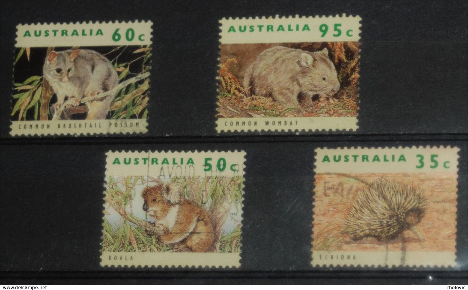 AUSTRALIA 1992, Endangered Animals, Fauna, Mi #1314-7, Used - Knaagdieren