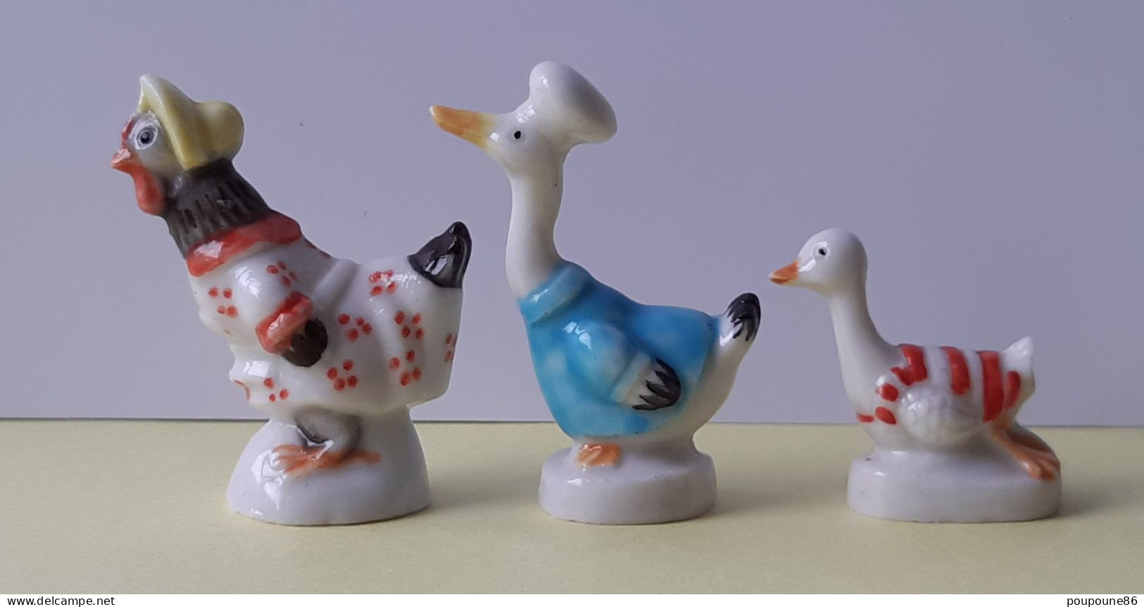 FEVE - FEVES -  "PAQUES 2 - 1993"   -  LOT DE 3 FEVES DIFFERENTES (voir Descriptif) - Tiere