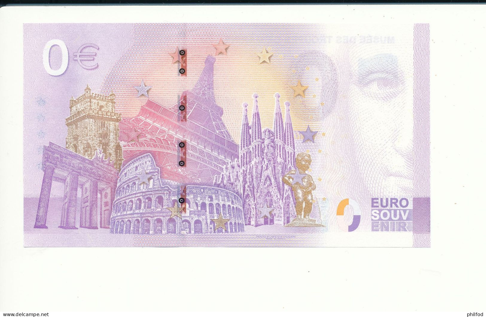 Billet Touristique  0 Euro  - MUSEE DES TROUPES DE MARINE - 2022-1 -  UEVU -  N° 591 - Other & Unclassified