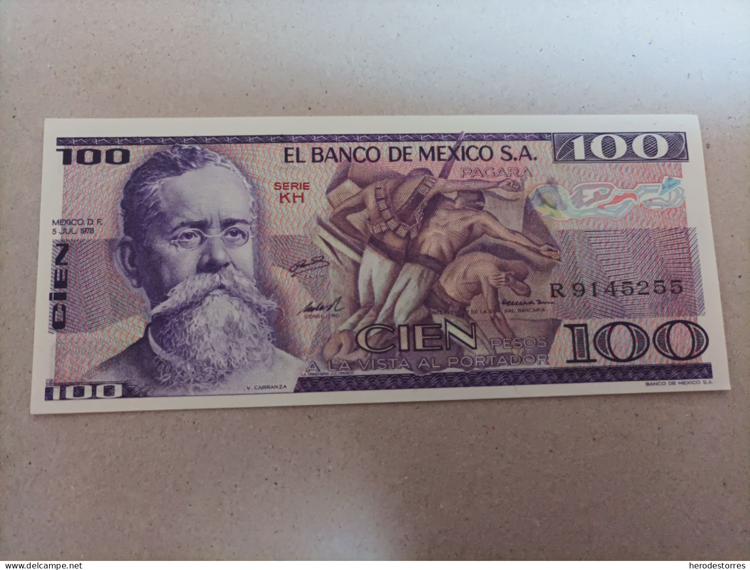Billete De México 5 Pesos Del Año 1978, UNC - Mexico