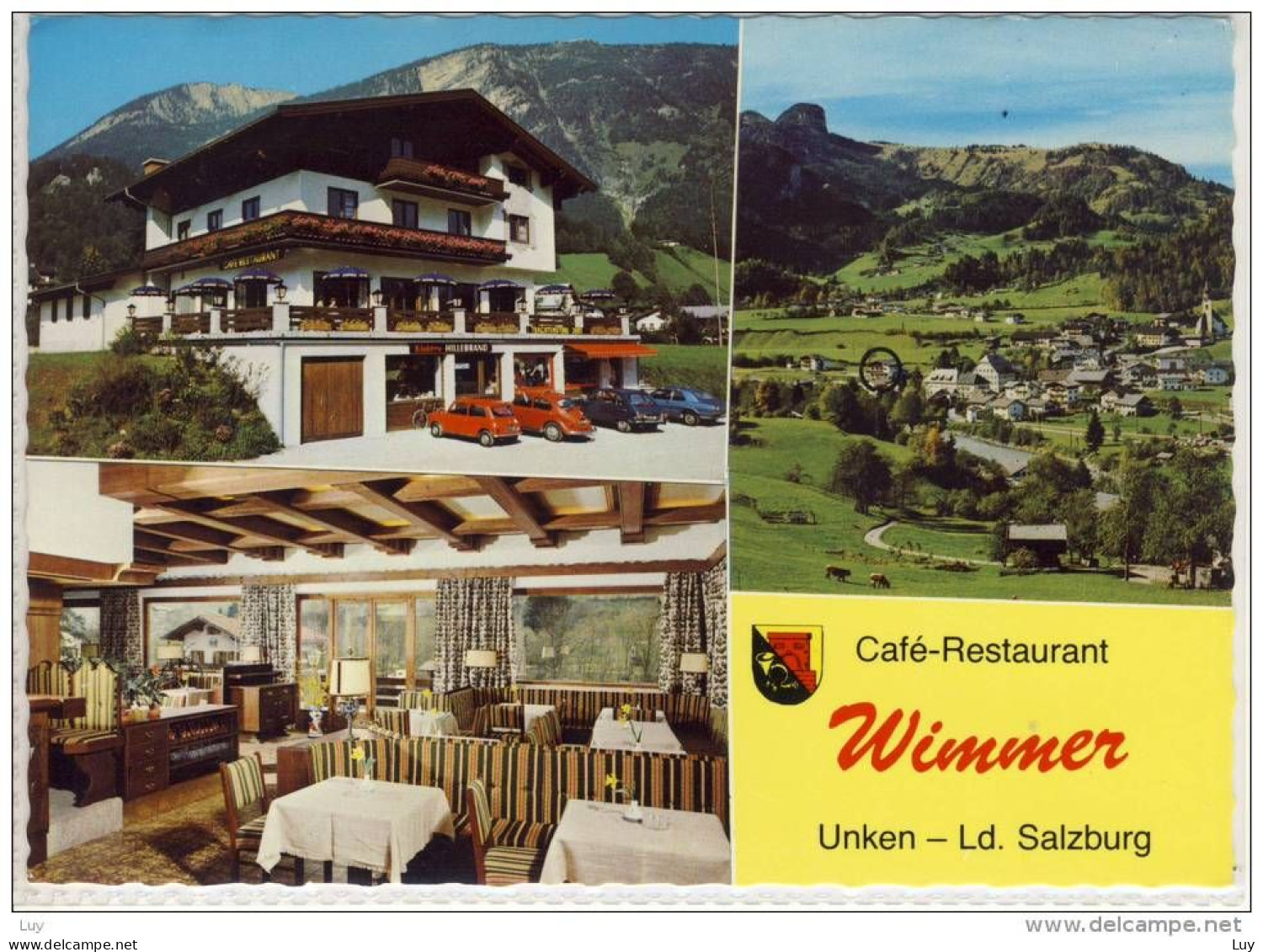 UNKEN - Café - Restaurant WIMMER; Mehrbildkarte - Unken