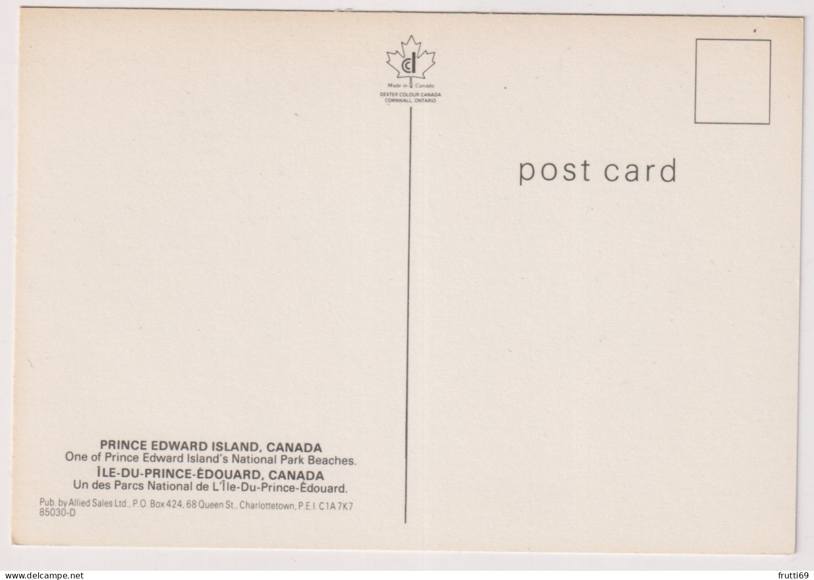 AK 199524 CANADA - Prince Edward Island - Sonstige & Ohne Zuordnung