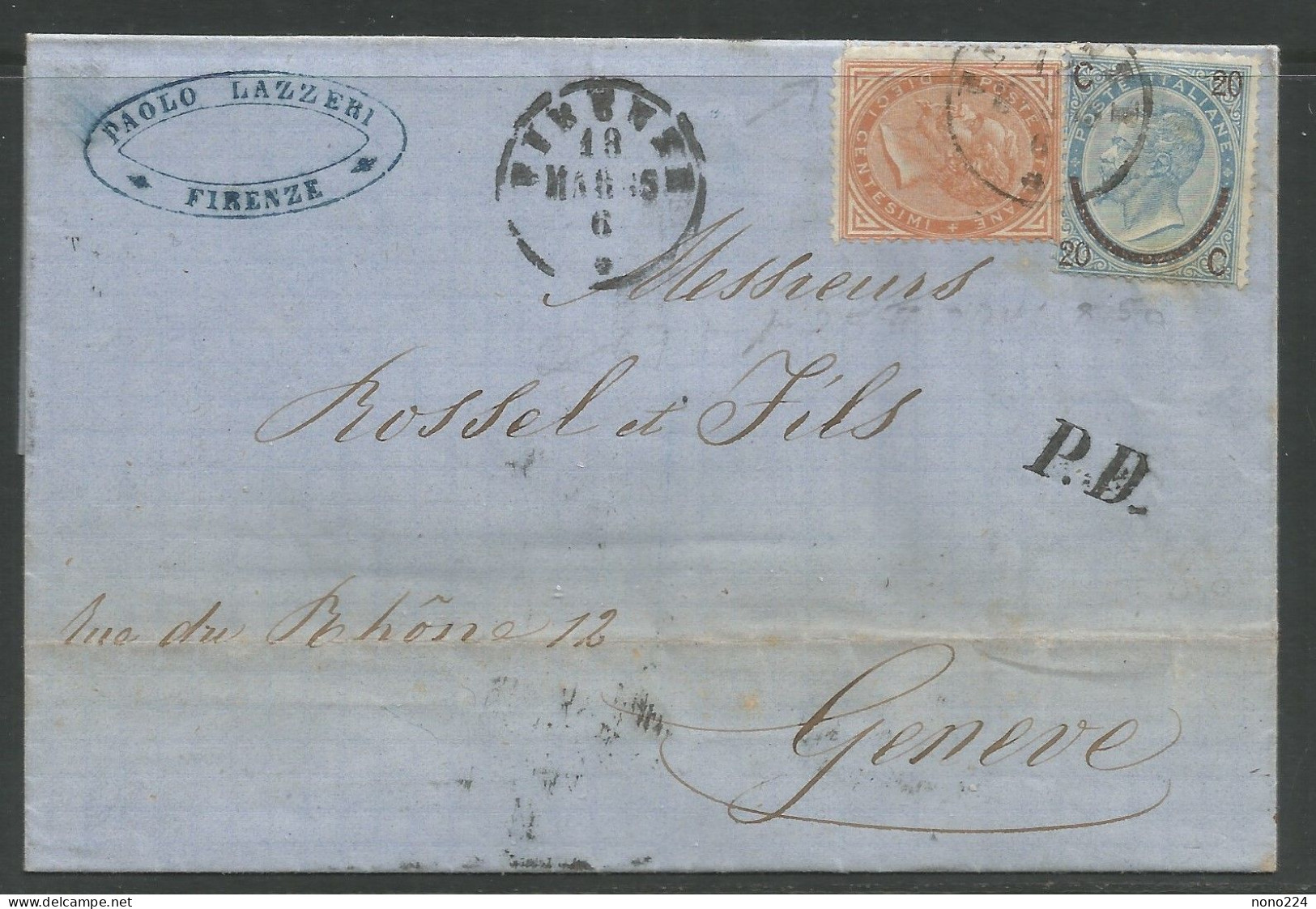 Lettre De 1865 ( Italie ) - Andere & Zonder Classificatie