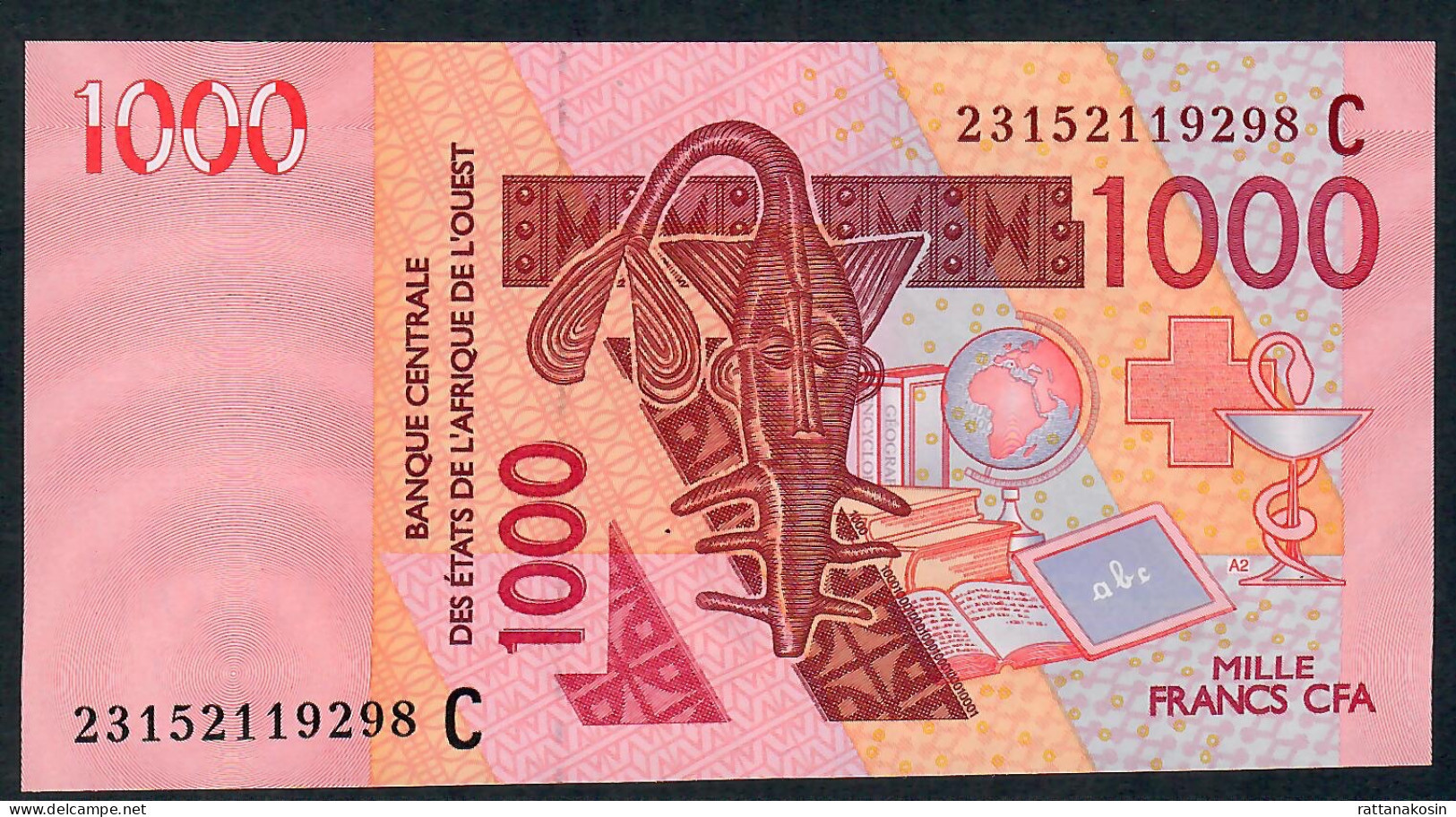 W.A.S.  BURKINA FASO P315Cw  1000 FRANCS (20)23   2023   Signature 46    UNC. - États D'Afrique De L'Ouest