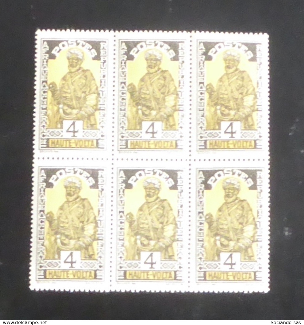 HUATE-VOLTA - 1928 - N°YT. 45 - 4c Noir Et Jaune - Bloc De 6 - Neuf Luxe** / MNH - Ungebraucht