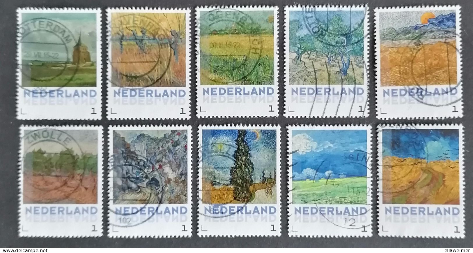 Nederland/Netherlands - Nr. 3012 F-3 Serie Vincent Van Gogh 2015 (gestempeld/used) - Usados