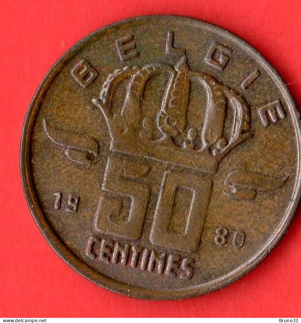 Belgio - Belgium - Belgique - Belgie - 1980 - 50 Centimes - QFDC/aUNC - Come Da Foto - 50 Cent