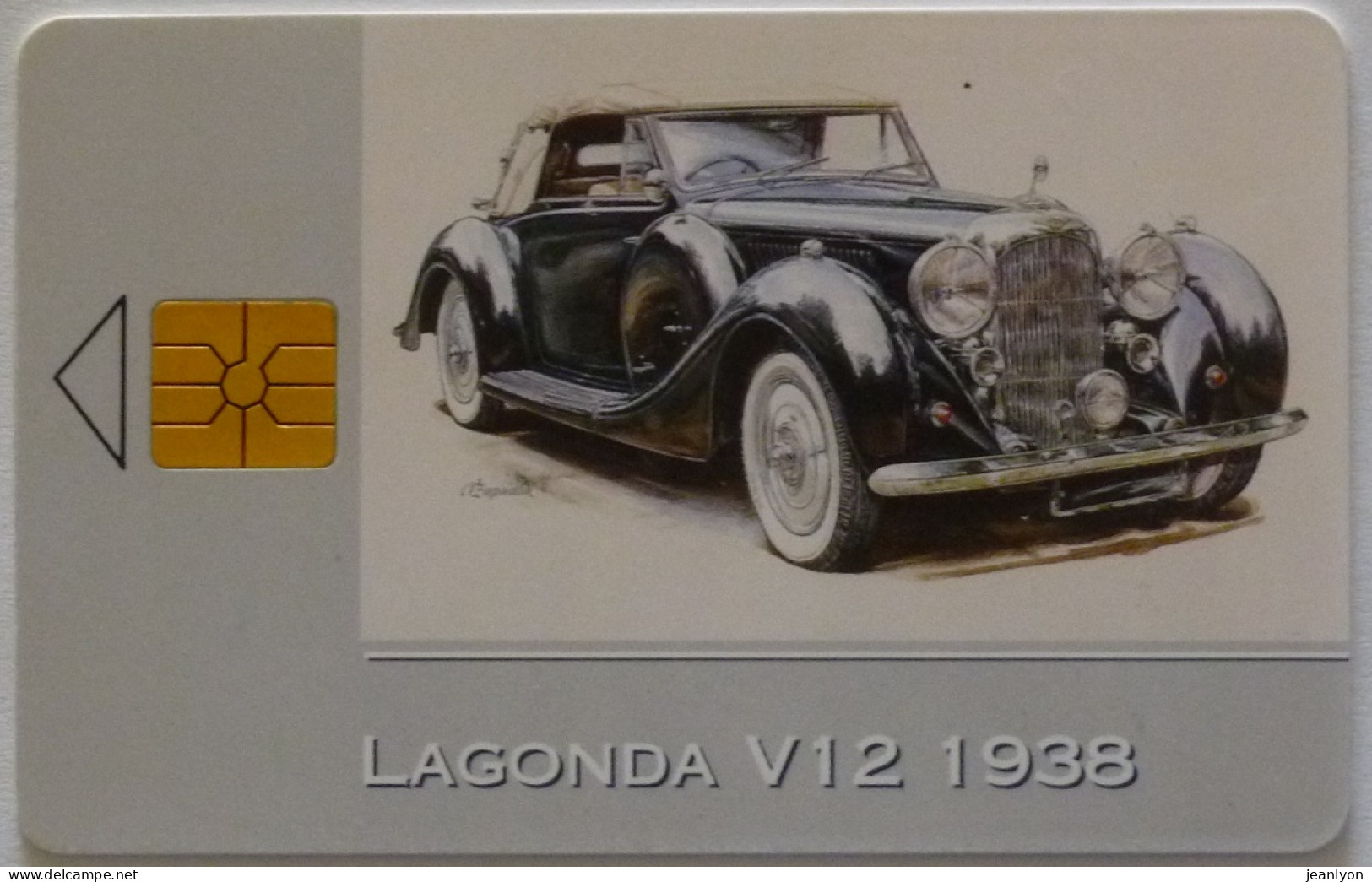 VOITURE / AUTOMOBILE - LAGONDA V12 1938 - Carte Téléphonique République Tchèque - Automobili