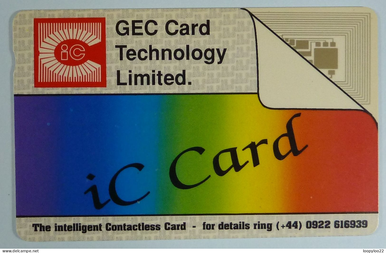 UK - Great Britain - Inteligent Contactless - IC Card - Green Reverse - Demo For GEC Card Technology - [10] Sammlungen