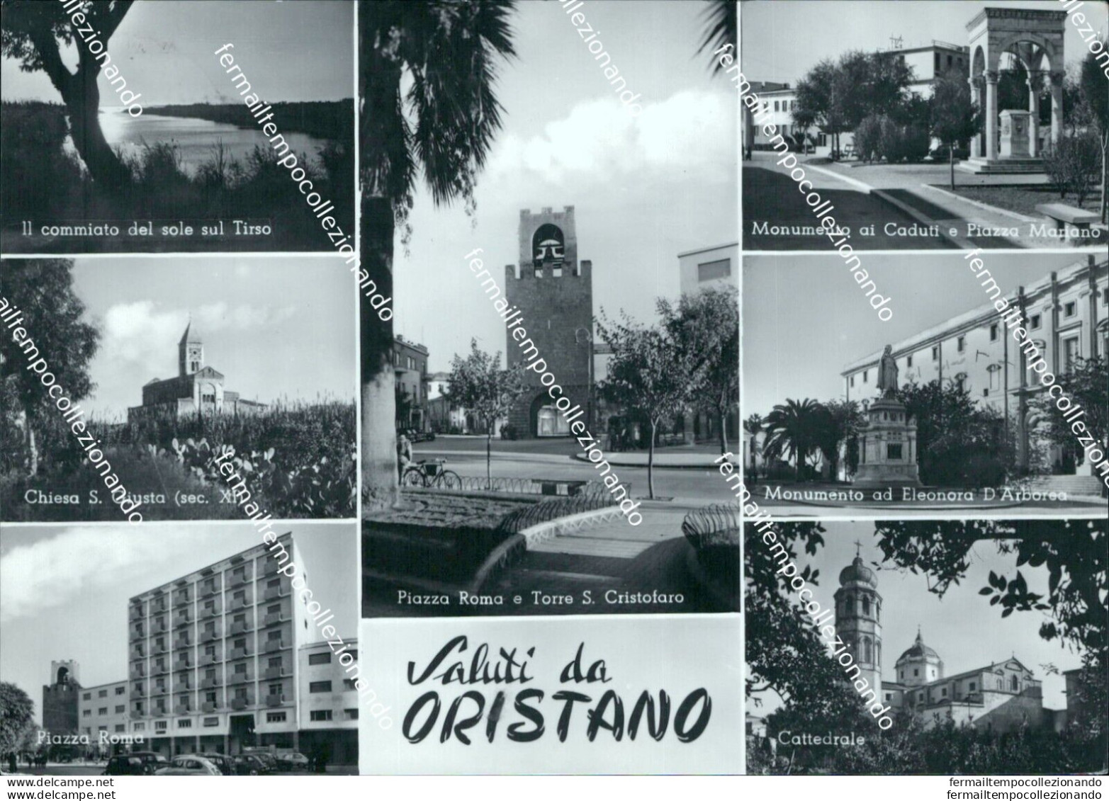 Cf579 Cartolina Saluti Da Oristano Sardegna - Oristano