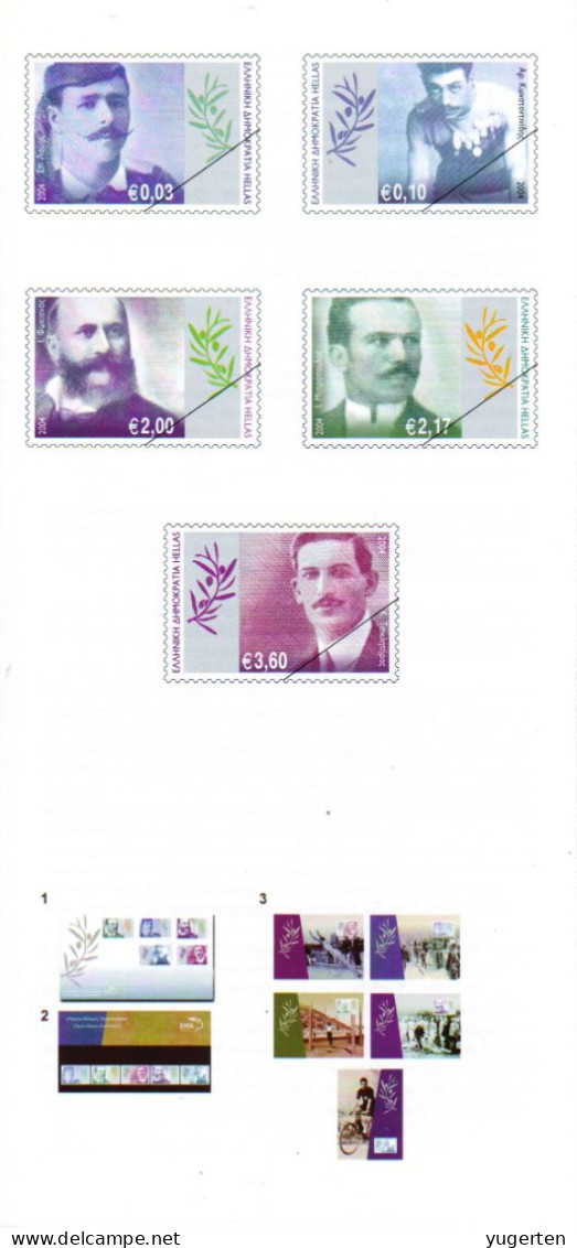 GRECE GREECE 2004 - Philatelic Document - JO Athens 2004 - Olympic Games - Olympics - Champions - Olimpiadi - 2 Scans - Zomer 2004: Athene