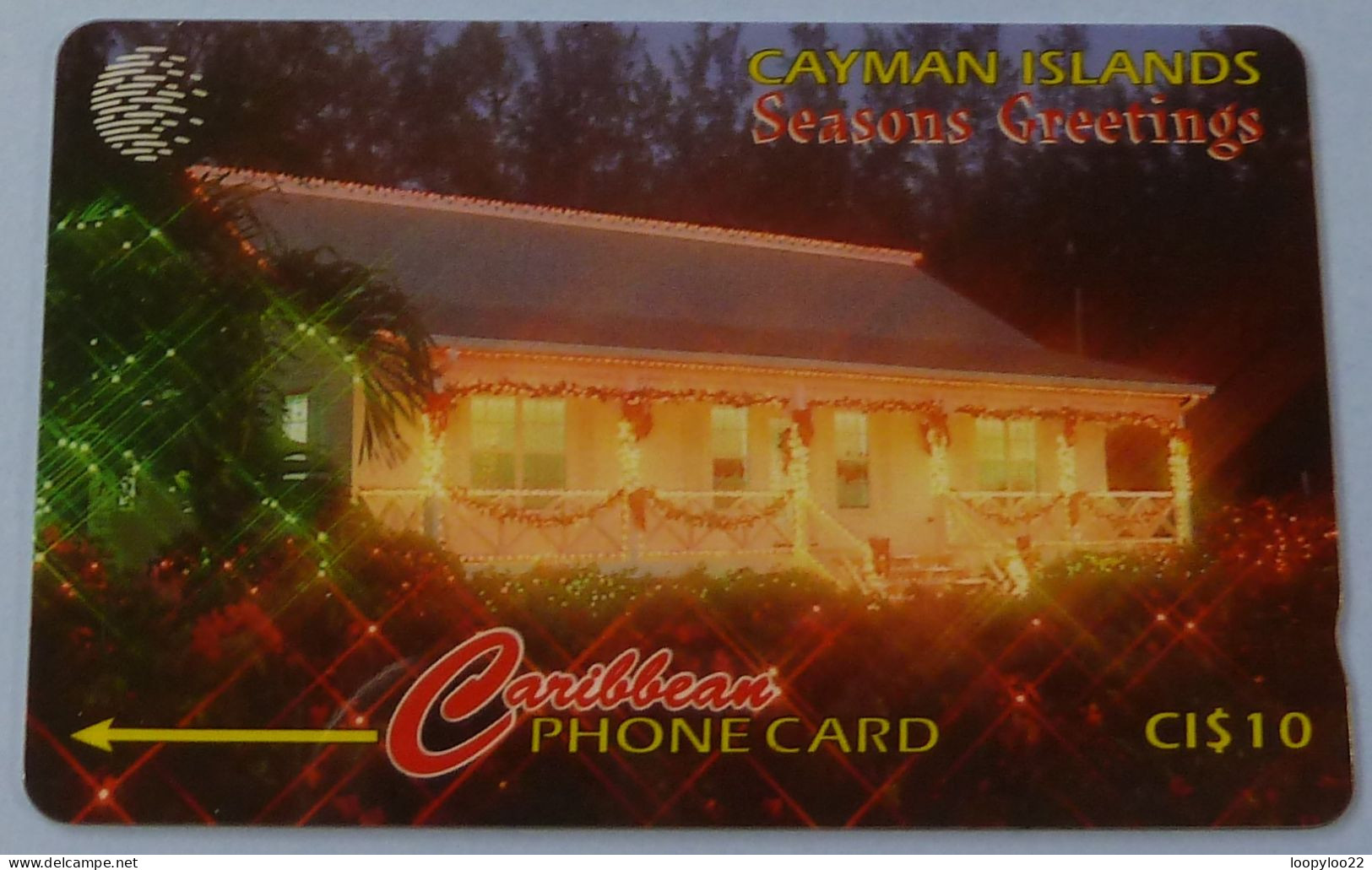 CAYMAN ISLANDS - GPT - Coded Without Control - Seasons Greetings - House - Used - Iles Cayman