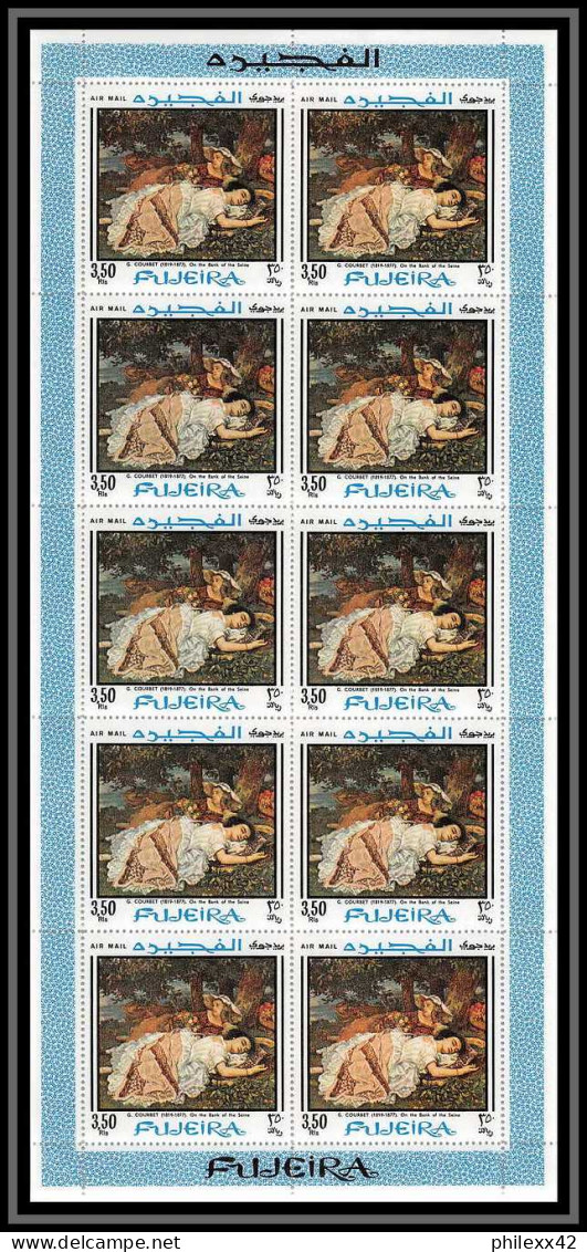 490 Fujeira MNH ** N° 224 /233 A Tableau (tableaux Paintings) Goya Whistler David Feuilles (sheets) Cote 170 Euros - Fujeira