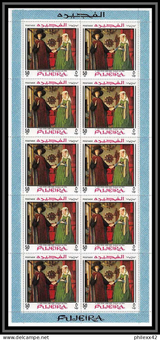 490 Fujeira MNH ** N° 224 /233 A Tableau (tableaux paintings) goya whistler david feuilles (sheets) cote 170 euros