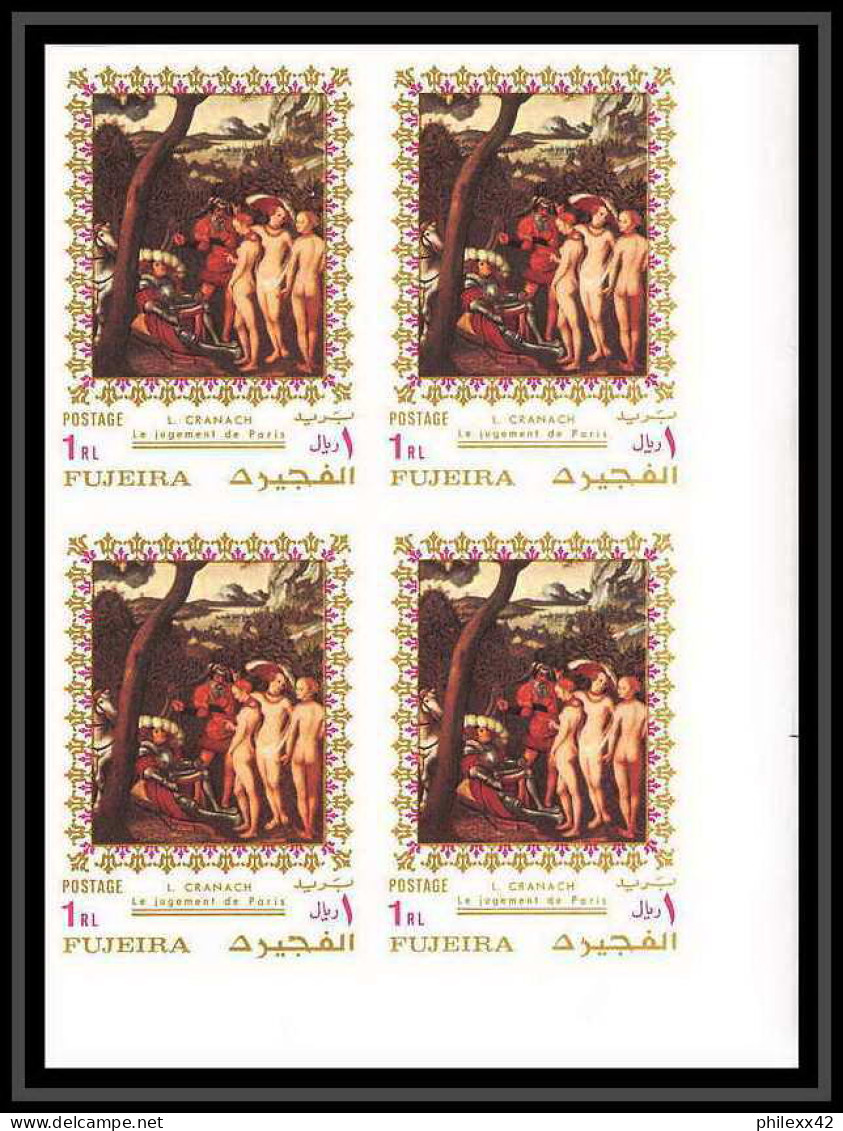 508b Fujeira MNH ** N° 864 / 868 B Non Dentelé (Imperf) Nus Nude Paintings Tableau Tableaux Rubens Veronese Bloc 4 - Rubens