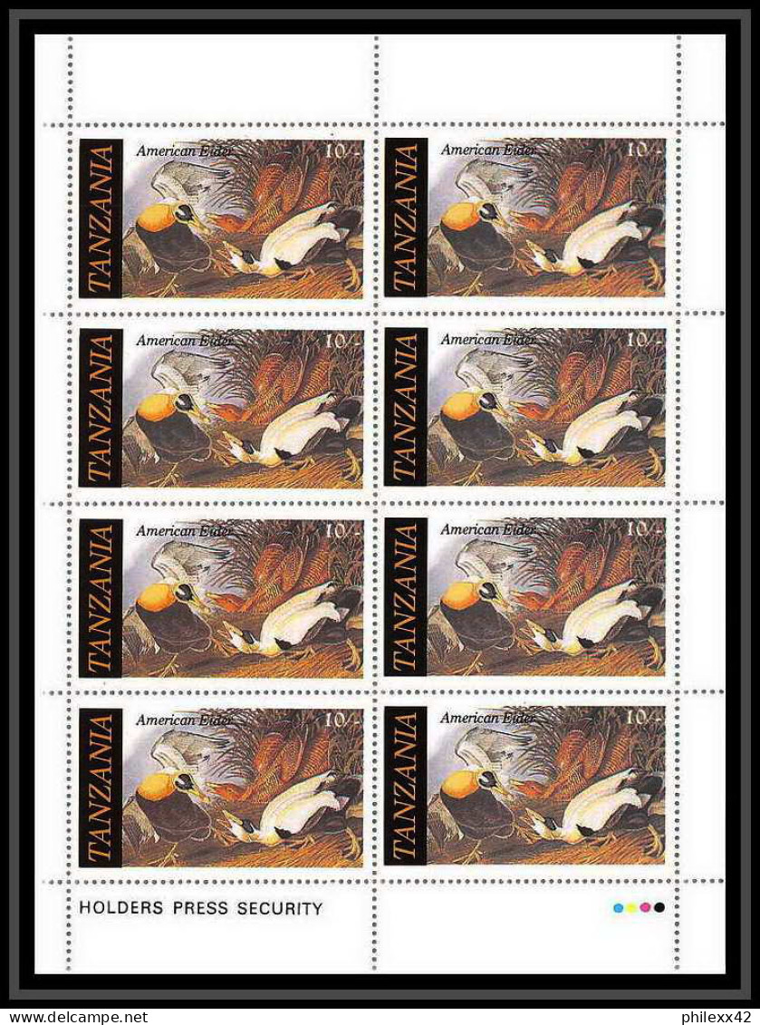 549 Tanzania (tanzanie) MNH ** Wildlife Oiseaux Birds Ibis Mallard American Eider Roseate Spoonbill Feuilles (sheets) - Konvolute & Serien