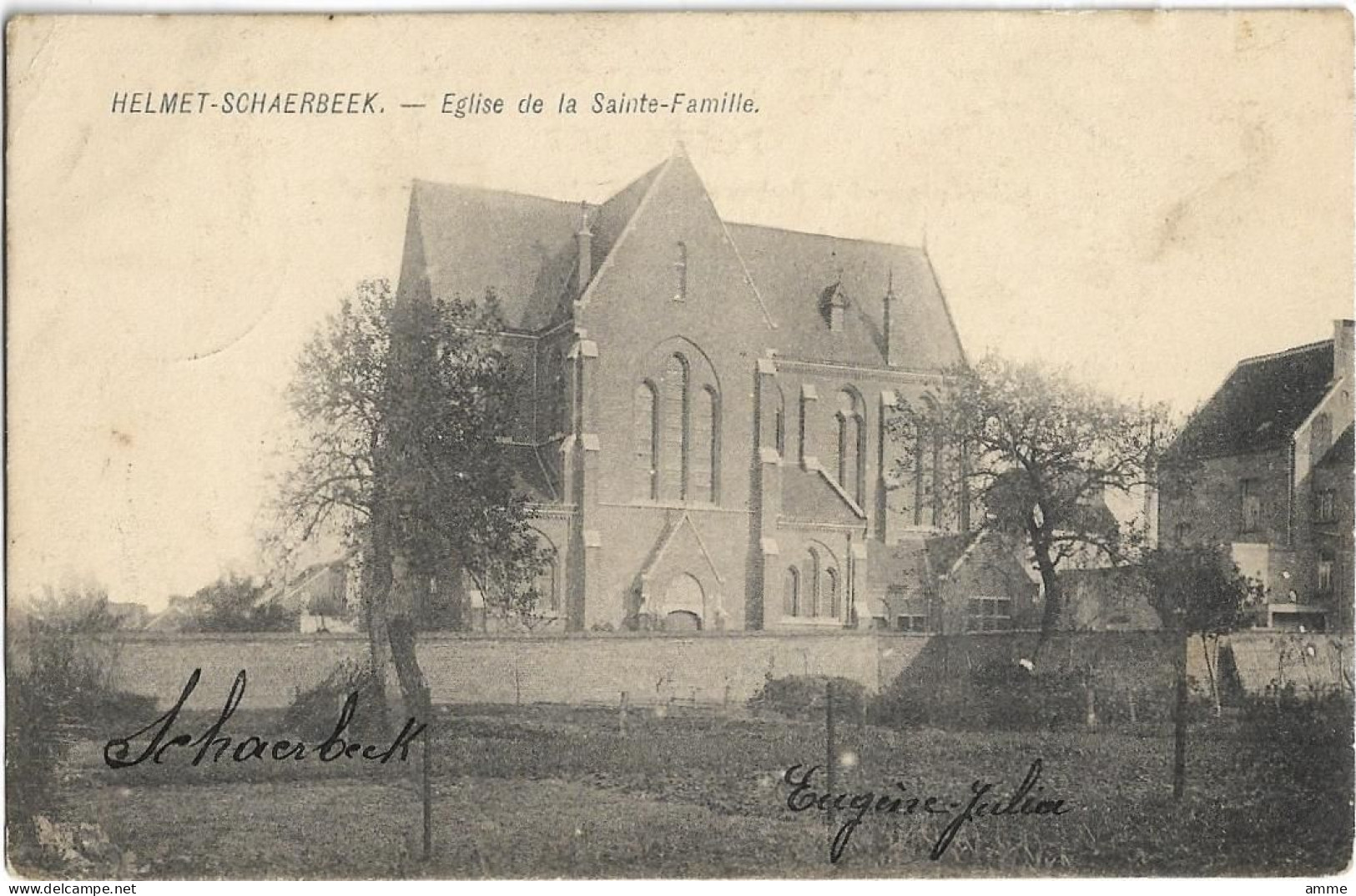 Schaarbeek   *   Helmet - Schaerbeek  -   Eglise De La Sainte-Famille - Schaerbeek - Schaarbeek