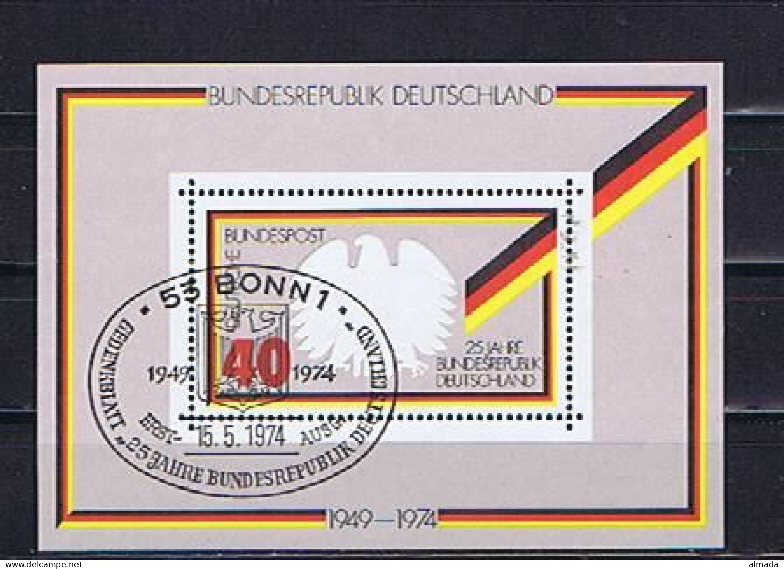 BRD (West) Germany 1974 Michel Block 10 SSt. (1) Gestempelt, Used - 1959-1980