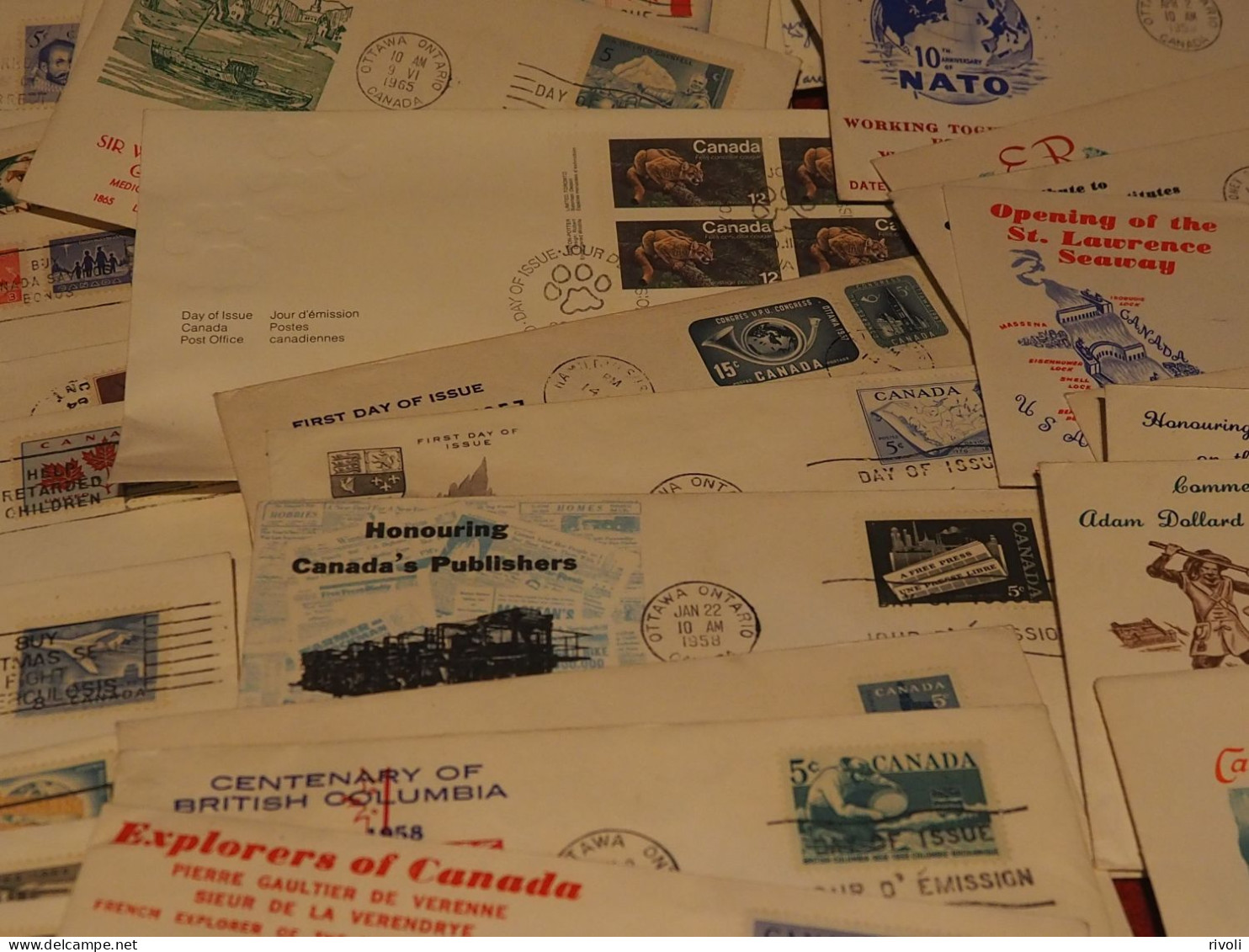 CANADA LOT DE 53 FDC PERIODE 50/60