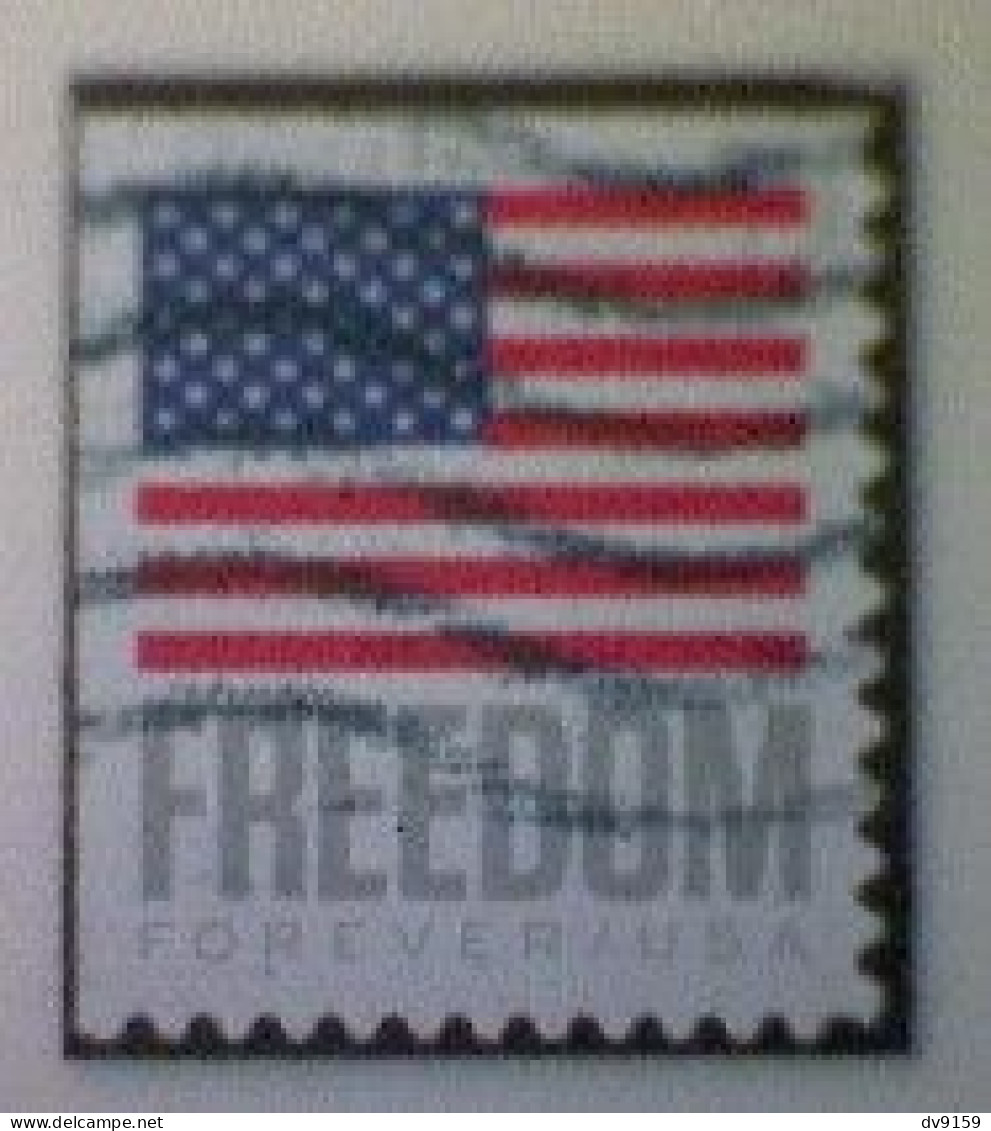 United States, Scott #5790, Used(o) Booklet, 2023, Flag Definitive: Freedom Flag, (63¢) Forever - Used Stamps