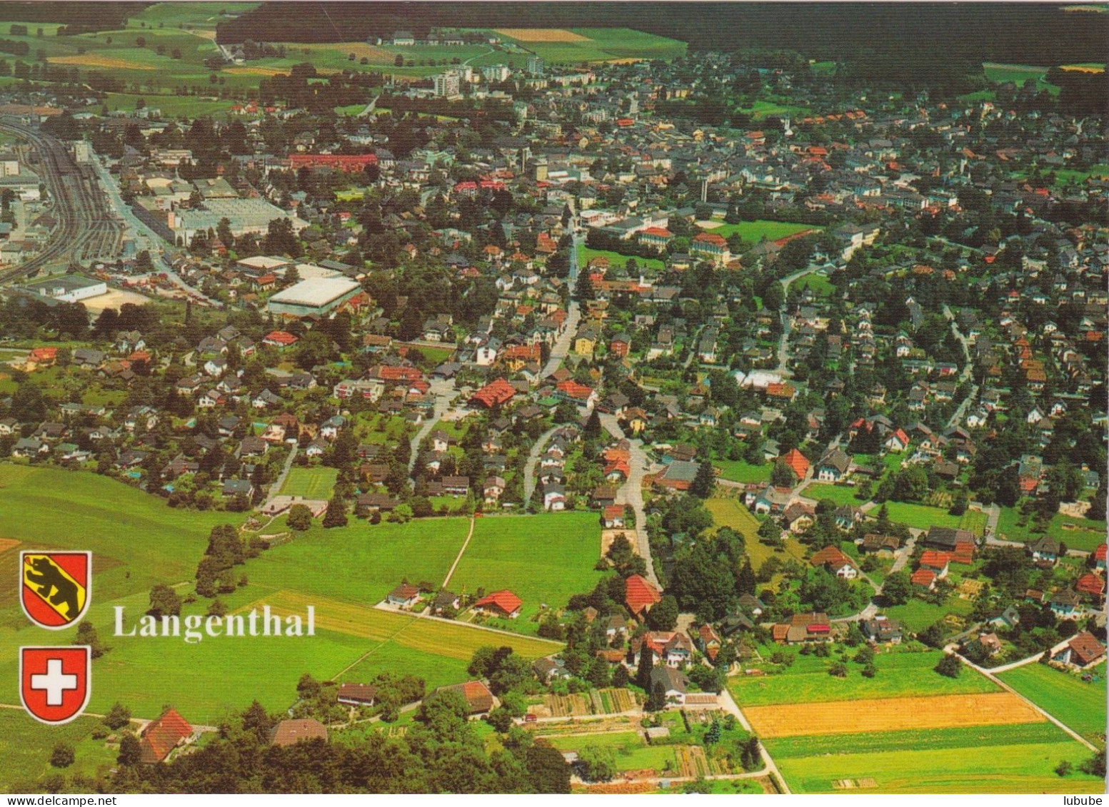 Langenthal - Flugaufnahme       Ca. 1990 - Langenthal