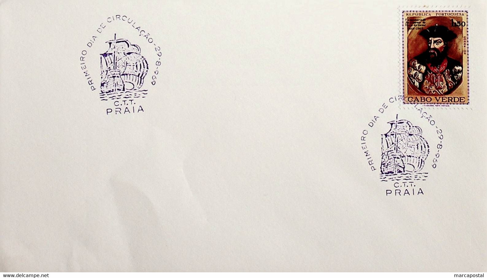 1969 Cabo Verde FDC 5º Centenário Do Nascimento De Vasco Da Gama - Cape Verde