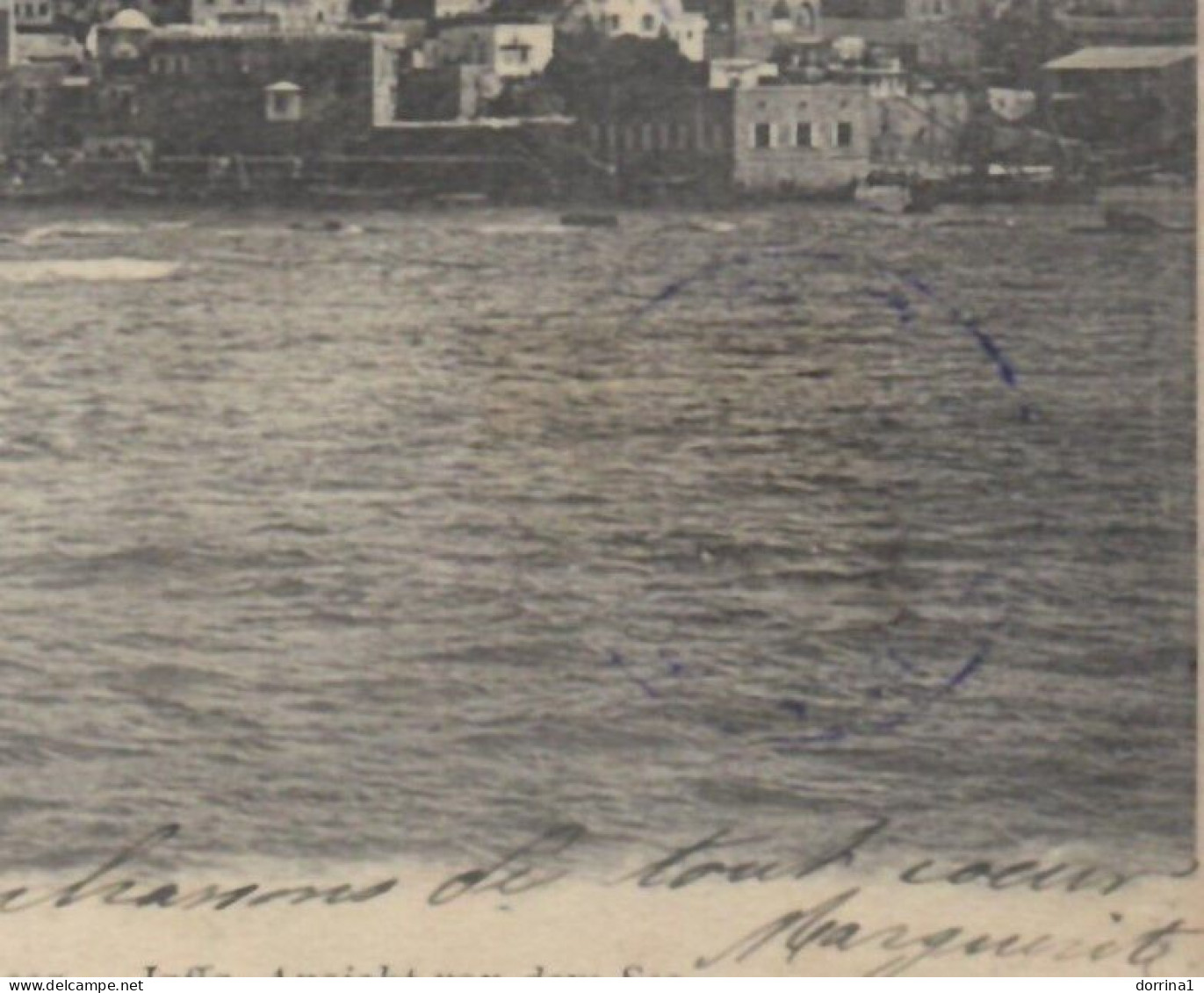 1911 Jaffa Russia Levant Post Office In Palestine Postcard - MISSING STAMP - Turkish Empire