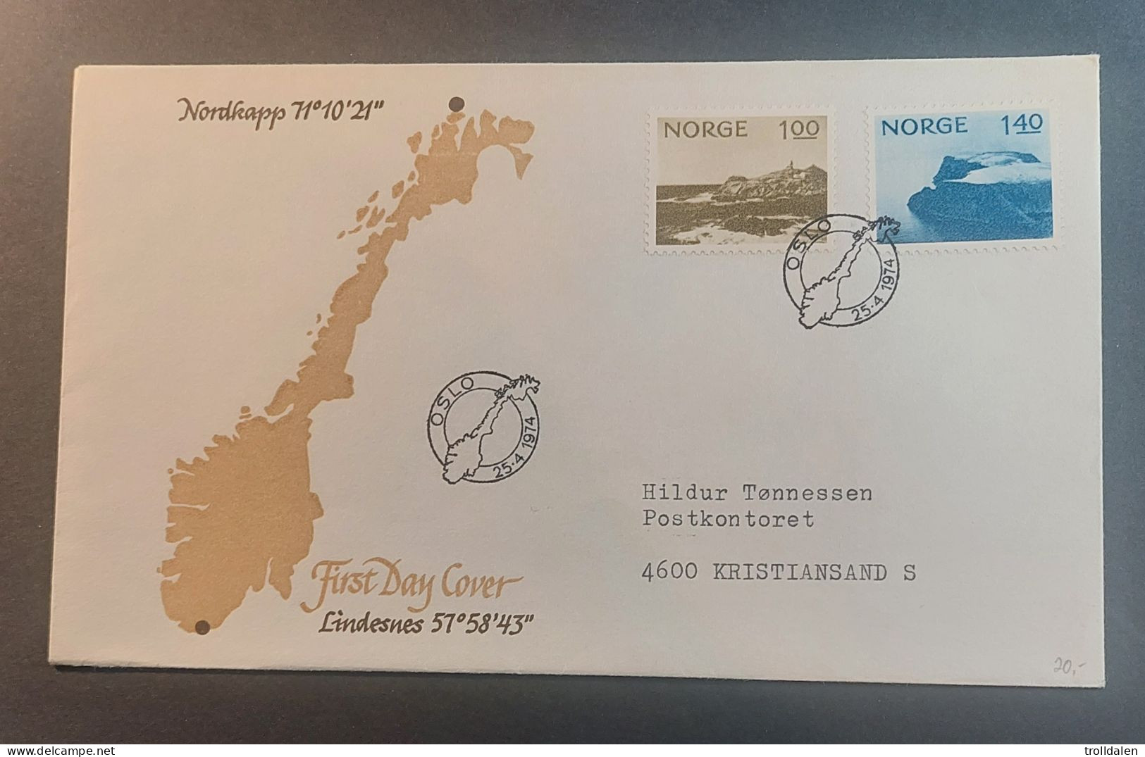 Norway  FDC 1974 - FDC