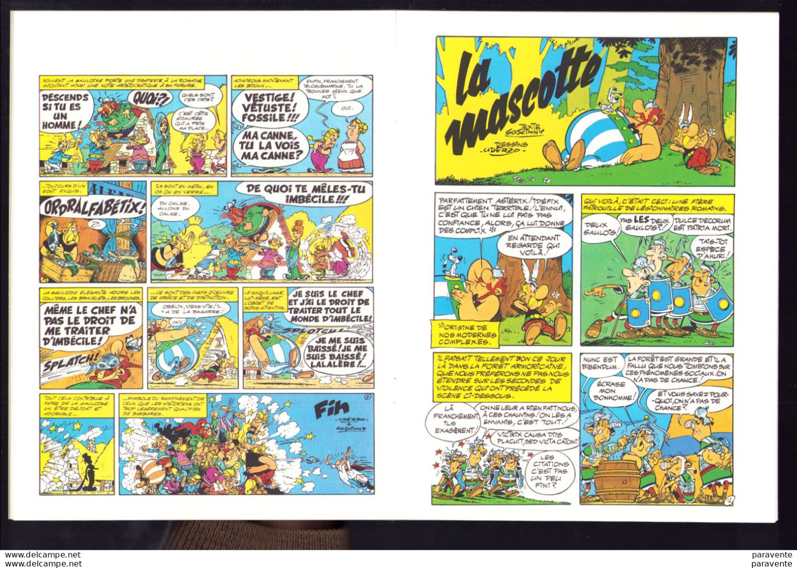 ASTERIX : album souple PUBLICITE pour PRESTO PRINT en 1987 , mini histoires