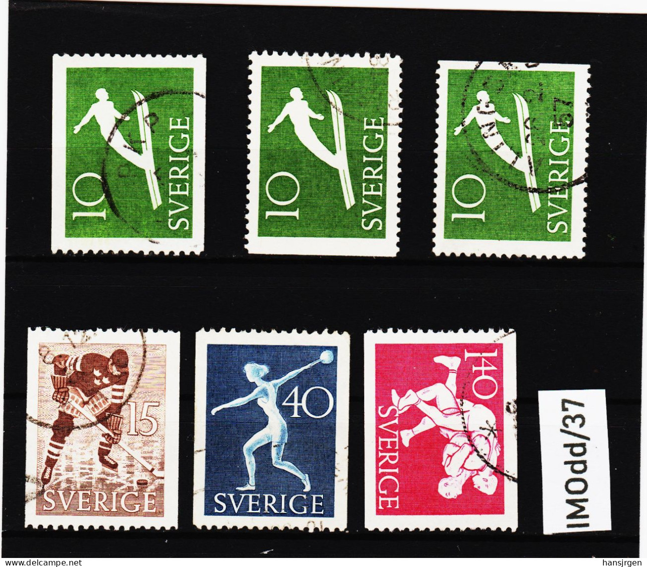 IMOdd/37 SCHWEDEN 1953  Michl 379/82 Used / Gestempelt SIEHE ABBILDUNG - Gebraucht