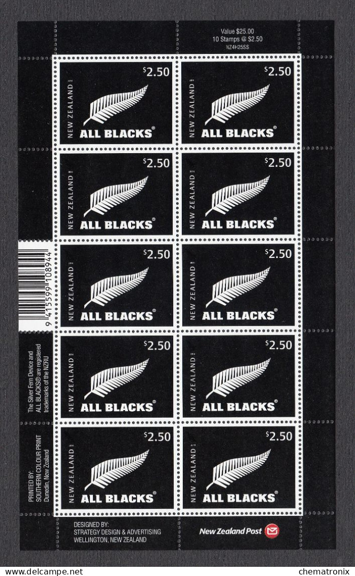 New Zealand 2014 - All Blacks - MNH ** - Neufs