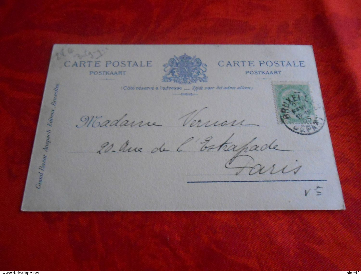 BRUXELLES Marchande De Légumes Anciens Métiers  N 95 Circulée 1905 Belgique - Old Professions
