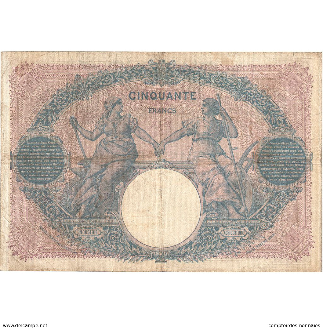 France, 50 Francs, Bleu Et Rose, 1903, A.2483, TB+, Fayette:14.15, KM:64c - 50 F 1889-1927 ''Bleu Et Rose''