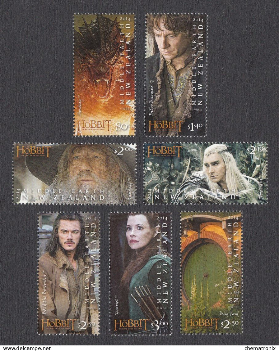 New Zealand 2014 - The Hobbit. The Battle Of The Five Armies - Set+m/s - MNH ** - Neufs