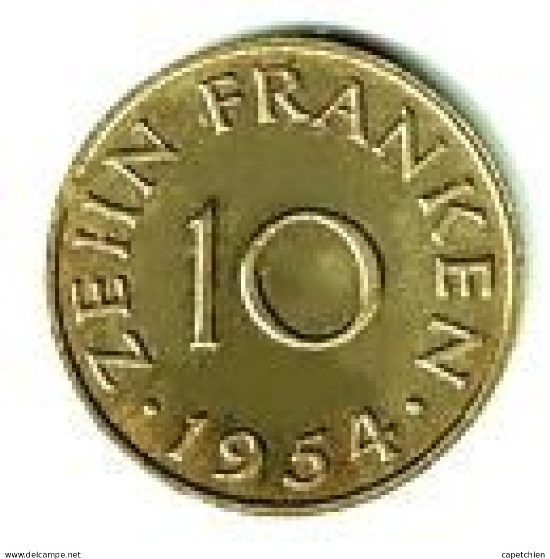 SAARLAND  / 10 FRANKEN / 1954 - 100 Franken