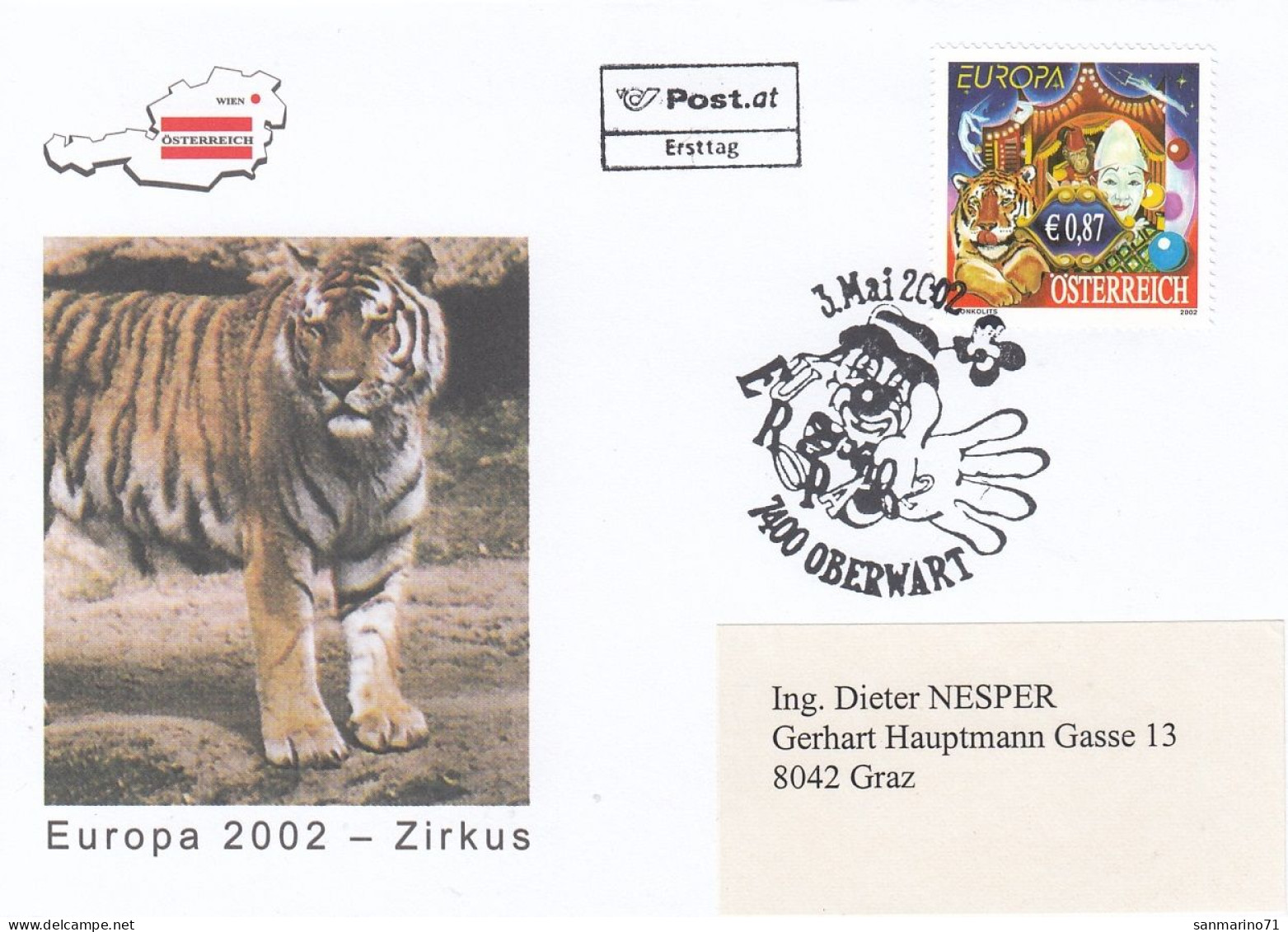 FDC AUSTRIA 2376 - Cirque