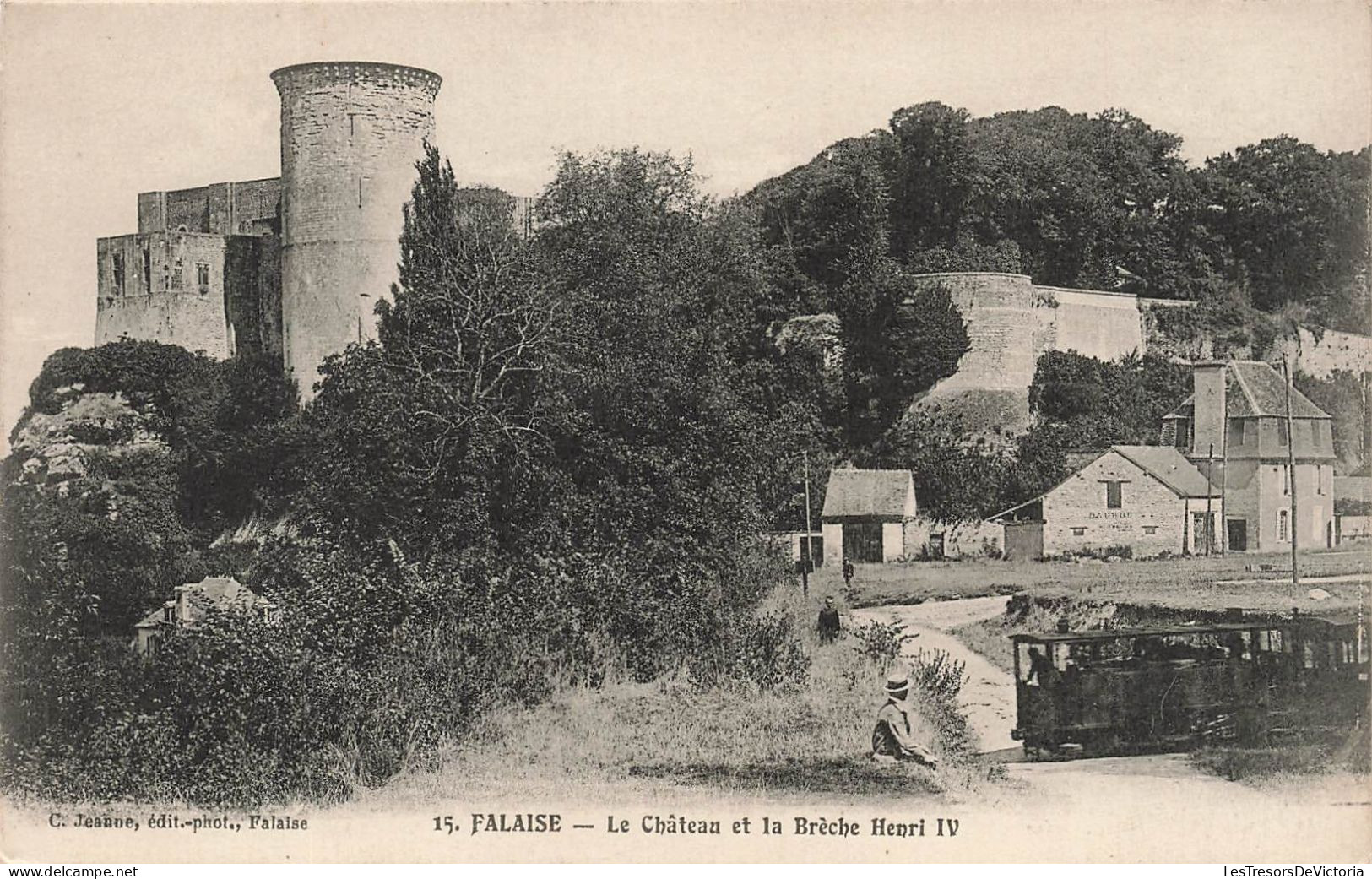 FRANCE - Falaise - Le Château Et La Brèche Henri IV - Carte Postale Ancienne - Falaise