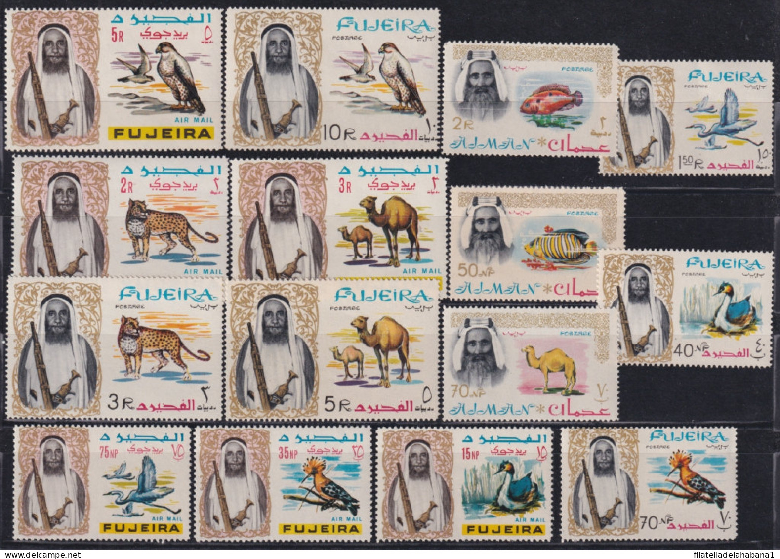 F-EX46644 SOUTH ARABIA AJMAN MNH 1965 BIRD AVES PAJAROS OISEAUX OWL.  - Konvolute & Serien