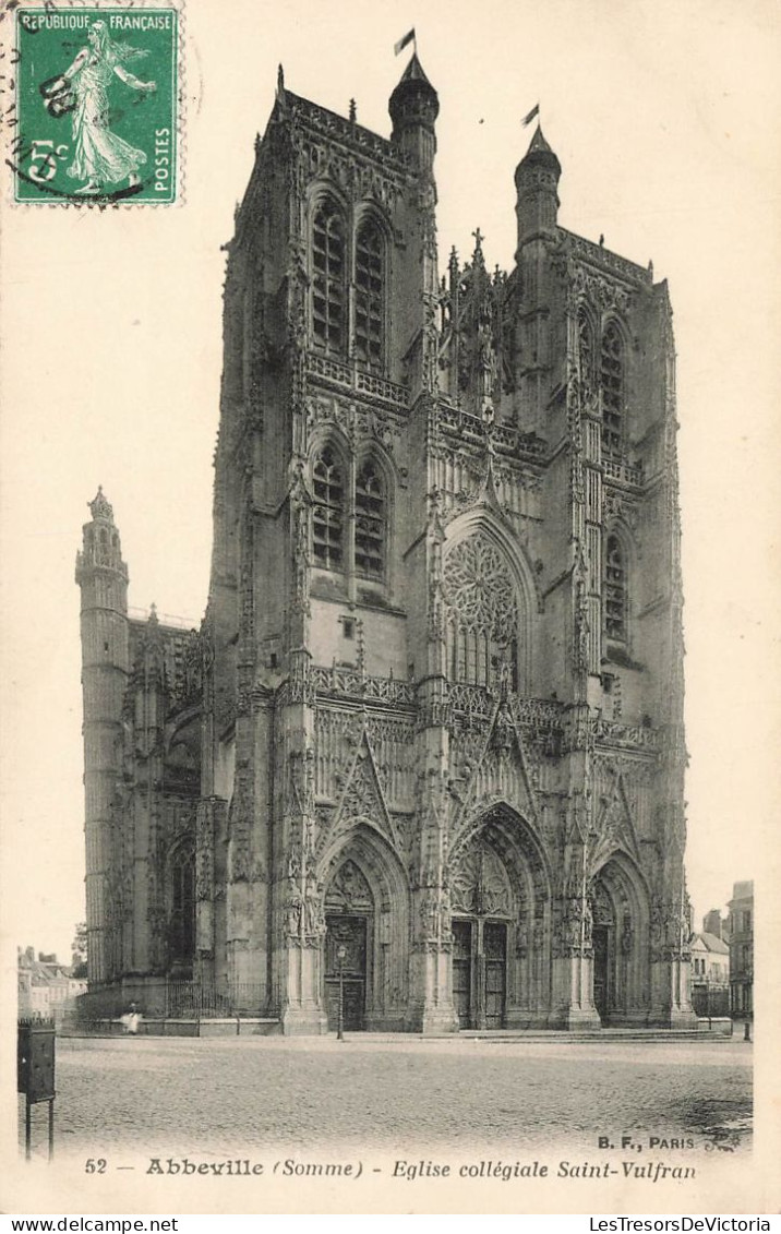 FRANCE - Abbeville - Eglise Collégiale Saint Vulfran - Carte Postale Ancienne - Abbeville