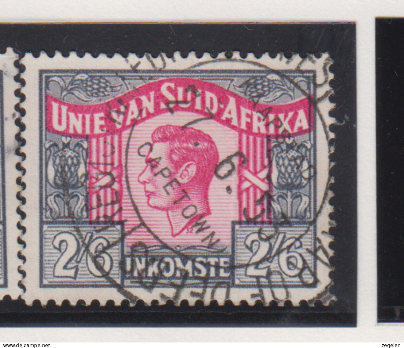 Zuid-Afrika Fiskale Zegel(revenue) Cat. J Barefoot: Revenue JAAR 1952 Nr 74 Afrikaanse Tekst - Other & Unclassified